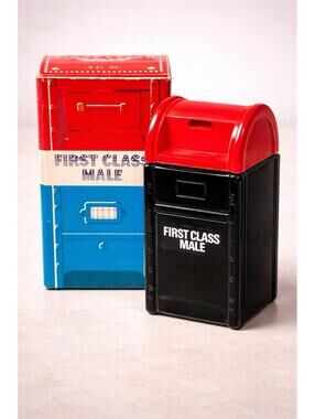 Avon 1970s First Class Mail Mailbox Wild Country After Shave, Original Box 3.25”